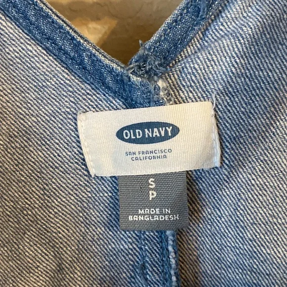 Old Navy denim media pocket raw hem dress - Picture 4 of 4